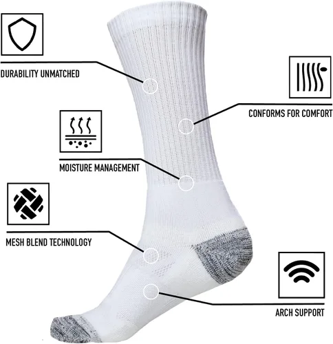 Miniatura 2 de juDanzy J-Socks - Paquete de 2 calcetines deportivos prémium para fútbol, baloncesto y lacrosse