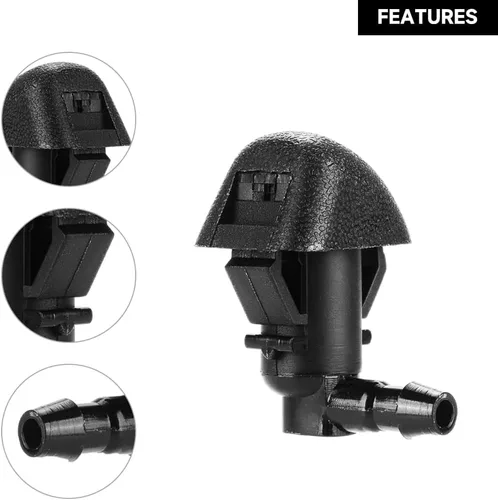 Miniatura 4 de Un conjunto de 2 boquillas de rociador de parabrisas frontal - Compatible con Honda Odyssey 3.5L V6-Gas 2011-2017 - Reemplazo de la pieza