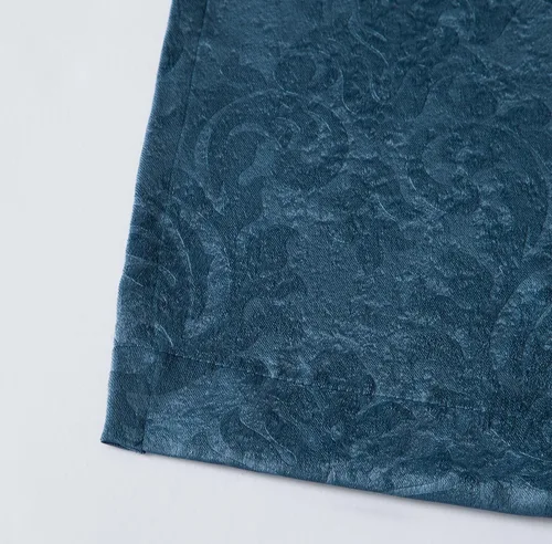 Miniatura 3 de LinenZone Par de Cortinas de Dormitorio Azul Verde Azulado. Estas Cortinas Opacas de Decoración Moderna son una Gran Opción como Cortinas de Ventana