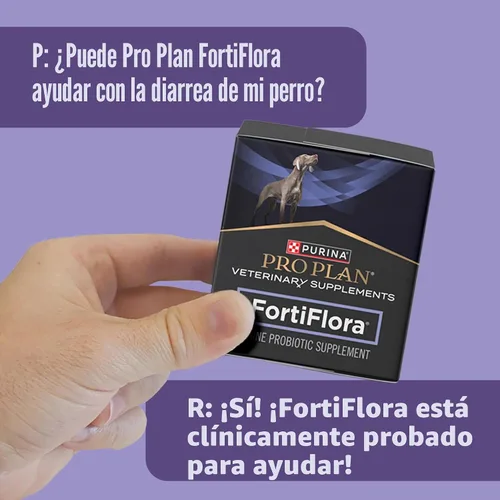 Miniatura 9 de Purina Pro Plan - Suplementos veterinarios FortiFlora - Probióticos caninos para perros, ayuda a la salud digestiva intestinal y la diarrea - Caja