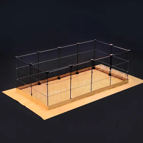 Miniatura 11 de GuineaLoft™ Model-A - Jaula acrílica para conejillos de indias – Jaula grande expandible de 4 x 2 pies, funciona también para pequeños animales