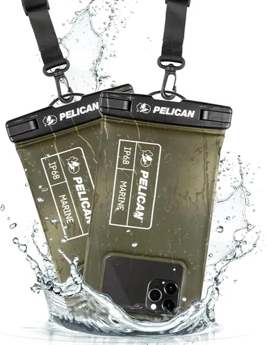 Miniatura 14 de Pelican Marine - Bolsa impermeable para teléfono IP68 con bolsillo de almacenamiento (grande) - Estuche impermeable flotante para teléfono