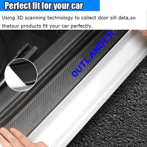 Miniatura 4 de Accesorios interiores personalizados para Mitsubishi Outlander 2014-2021 2022 2023 Outlander PHEV 2023 2024 - Borde de cuero para puerta