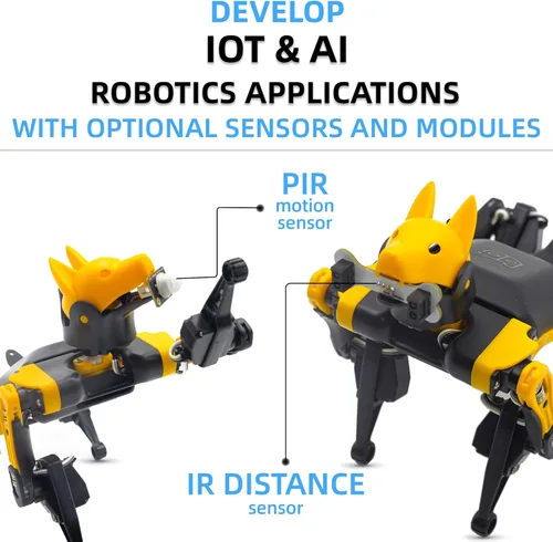Miniatura 7 de Petoi Robot programable Dog Bittle X V2 Lite Servo Kit de robot inteligente de codificación para perros, controlado por voz, robot interactivo