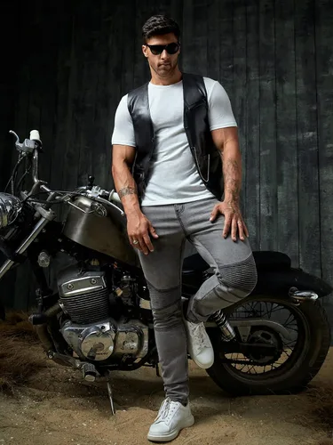 Miniatura 6 de Verdusa Chaleco de motociclista sin mangas de piel sintética para hombre