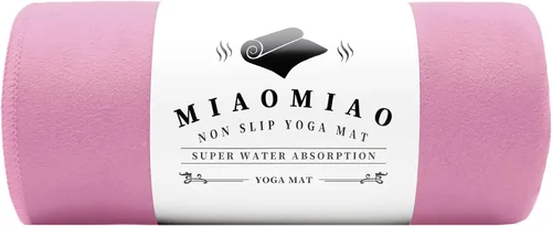 Miniatura 20 de MIAOMIAO Juego de toallas antideslizantes para yoga caliente, microfibra súper absorbente, 24.5 x 72 pulgadas, diseño antideslizante, sin lesiones