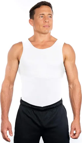 Miniatura 2 de Esteem Apparel Camisa de compresión para hombre, para adelgazar el cuerpo