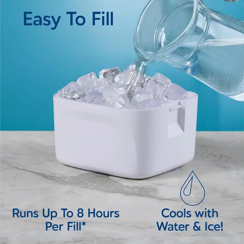 Miniatura 6 de Arctic Air Enfriador de aire portátil Ice Jet X3, modos de niebla dual, hasta 8 horas de tiempo de enfriamiento, enfriador portátil de 3 velocidades