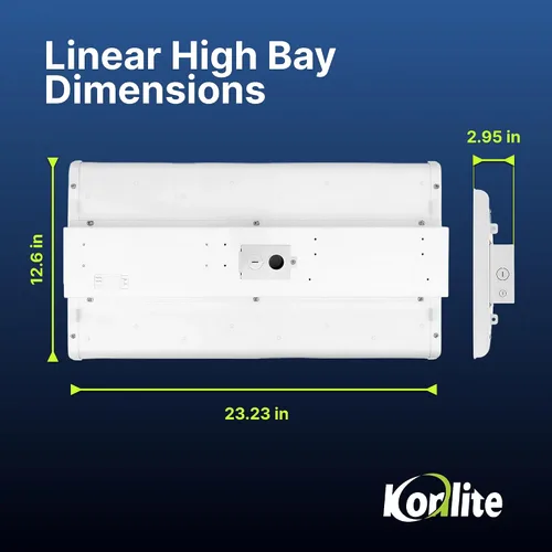 Miniatura 7 de Konlite - Luces de tienda LED lineales de 2 pies, 105W, 14,170 lm de techo de bahía para uso comercial e industrial, luces de tienda sin