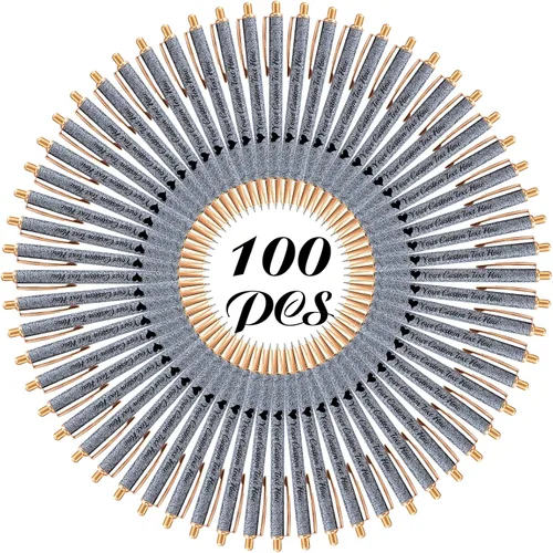 Miniatura 16 de 10 bolígrafos personalizados con purpurina, bolígrafos impresos personalizados a granel, bolígrafos retráctiles de tinta negra para graduación
