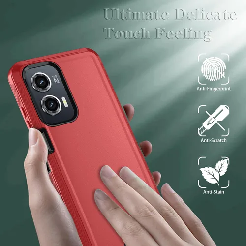 Miniatura 3 de Qinmay Funda para Motorola Moto G Stylus 5G 2024 con protector de pantalla HD, resistente, a prueba de golpes y caídas, funda de 3 capas para Moto G