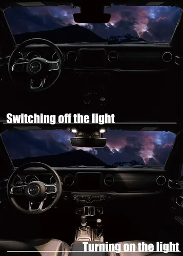 Miniatura 5 de AZUTO para Jeep Wrangler JL Luz LED de Asiento Delantero Luz de Mapa Interior Luz Delantera para Jeep Wrangler JL/Gladiator (JT) 2018-2023 MHG-043