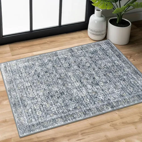 Miniatura 140 de SIILOOM Alfombra antideslizante de pasillo moderna de 2 x 5, súper suave, para pasillos, decoración para cocina, alfombras para pasillos sin 2-Verde