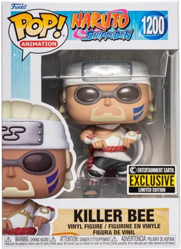 Miniatura 2 de POP Naruto Shippuden - Figura de vinilo exclusiva de Funko de Killer Bee Entertainment Earth (con funda protectora de caja compatible), multicolor
