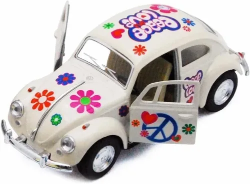 Miniatura 6 de KiNSMART - 1967 Volkswagen Classical Beetle 5 pulgadas, escala 1:36, modelo de metal fundido a presión con acción de retroceso