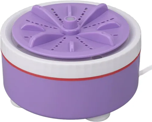Miniatura 7 de Mini lavadora turbo, lavadora de ropa pequeña portátil USB para viajes de negocios, lavadora de lavandería ajustable con temporizador para ropa