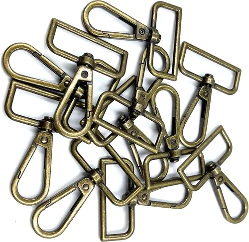 Miniatura 3 de 10 piezas de 1.5" (38 mm) de diámetro interior anillo D hebilla equipaje hebilla langosta garra giratoria