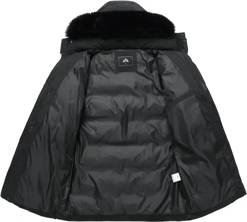 Miniatura 3 de MOERDENG Men's Winter Snow Coat Water-Resistant Down Parka Warm Puffer Jacket with Detachable Hood