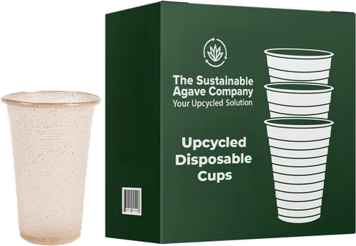 Miniatura 8 de Vasos de Fibra de Agave Dulce de The Sustainable Agave Company, 12 oz, 50 Unidades, a Base de Plantas, Hechos con Materiales Reciclados, Beige