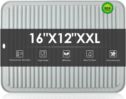 Miniatura 22 de Salvamanteles de silicona para platos calientes, soportes multiusos para ollas, 4 unidades, 2 tamaños de 7 pulgadas y 9 pulgadas, resistentes al 03