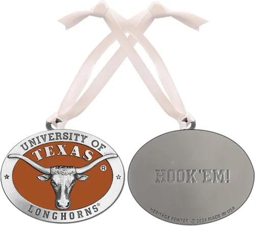 Miniatura 9 de Adorno de Alabama sin fecha Adorno de árbol de Navidad esculpido a mano Incrustación de metal de peltre Alma Mater intrincadamente elaborada