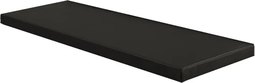 Miniatura 15 de Tapete largo para banco de 2 y 3 plazas para interiores y exteriores, con lazos de fijación, almohadilla de asiento de banco de piel sintética, Beige
