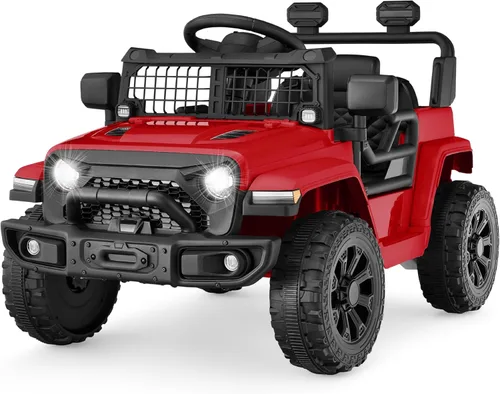 Productos de la mejor elección, vehículo de juguete de paseo de 6 V para niños, mini camioneta, auto eléctrico de juego con control remoto para Rojo