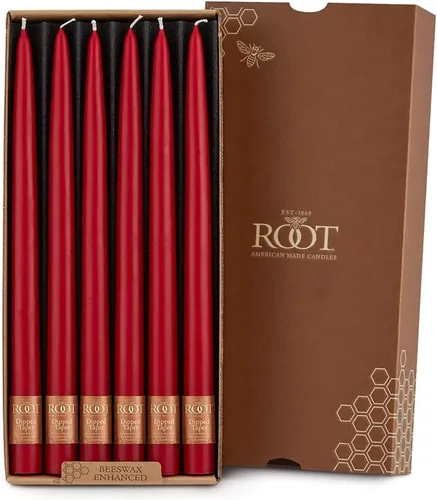 Miniatura 33 de Root Candles Velas de Cena Sin Aroma Juego de Velas en Caja de Mezcla Premium de Cera de Abeja, 9 Pulgadas, Rosa Polvoriento, 4 Unidades Rosa