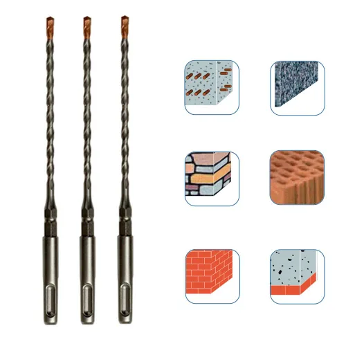 Miniatura 3 de Brocas de martillo giratorio hexagonal SDS Plus de 5/32 pulgadas x 7 pulgadas con 1/4 pulgadas para tornillo de hormigón, broca giratoria 5/32