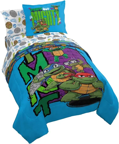 Miniatura 16 de Jay Franco Disney Pixar Cars - Juego de edredón individual de 5 piezas, edredón, sábanas y fundas de almohada con ropa de cama infantil Lightning