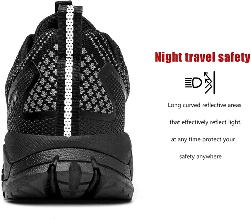 Miniatura 30 de ulogu Zapatos de senderismo impermeables para hombres y mujeres, cómodos, ligeros, antideslizantes, para caminar todo el día, para trabajar y caminar