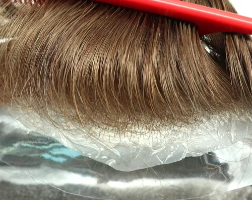 Super Natural Mens Hair Piece 100 Cabello humano indetectable Mens Toupee Hair Systems Ultra Thin Skin V Looped Hair #10R WXL=8X10