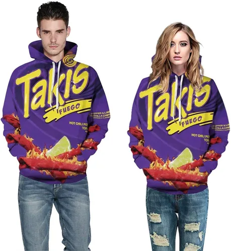 Miniatura 5 de XFVSDXS Sudadera con capucha con estampado 3D y estampado novedoso, atlético, casual, sudadera con capucha