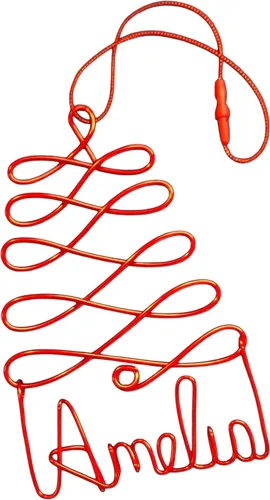 Miniatura 7 de Adornos de Navidad personalizados, árbol dorado, plateado o rojo con cualquier nombre, etiqueta de nombre para regalo o calcetín de Navidad, adorno