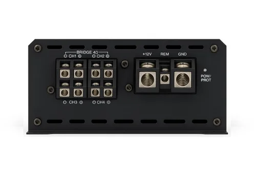 Miniatura 5 de Soundfy Amplificador de Audio Digital para Automóvil de 4 Canales, Amplificador Compacto Multicanal Clase D con Crossover y Fuente de Alimentación
