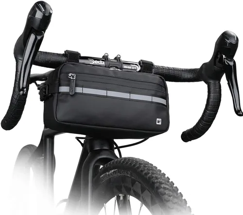 Rhinowalk Bolsa de Bicicleta Impermeable, Bolsa de Manillar de Bicicleta, Bolsa de Cesta Frontal de Bicicleta, Bolsa de Hombro, Bolsa de Cintura