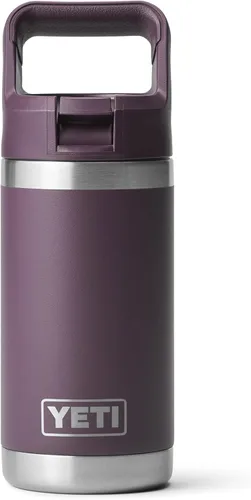 Miniatura 9 de YETI Rambler Jr. - Botella de 12 onzas para niños, con tapa con pajilla Rojo rescate