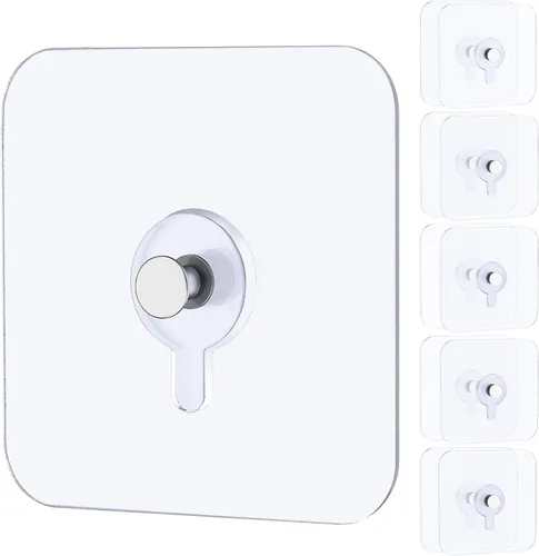 Miniatura 10 de Uniclife 10 ganchos autoadhesivos para fotos, 26.5 libras, carga sin taladro, adhesivos resistentes sin clavos, ganchos de pared sin clavos, ganchos