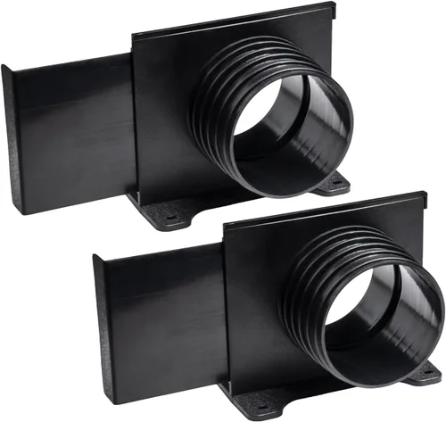 Miniatura 12 de POWERTEC 70358V Compuerta de Explosión de Montaje en Pared de 4 Pulgadas con Soporte, Accesorio de Recolección de Polvo Roscado - 1 Paquete