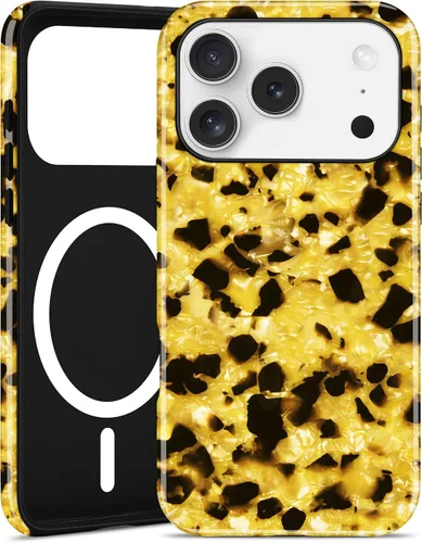 Miniatura 71 de Jusy Compatible con MagSafe Brown Tortoise Shell Print Phone Case para iPhone 7/8/SE, funda protectora magnética de lujo de TPU suave