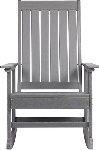 Miniatura 10 de Island Retreat Ez-Care - Silla mecedora Adirondack de madera de teca, perfecta como silla mecedora para patio, sala de estar o al aire libre