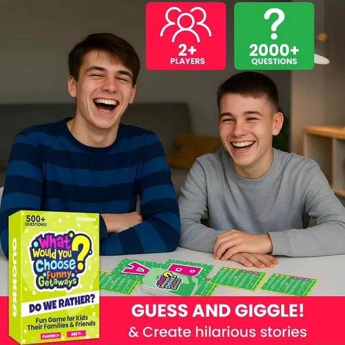Miniatura 4 de QUOKKA Juego de Mesa para Niños de 8-12 Años - Edición Original - Juego de Cartas Familiar para Niños de 5-8 Años - ¿Qué Eligirías? ¿Prefieren