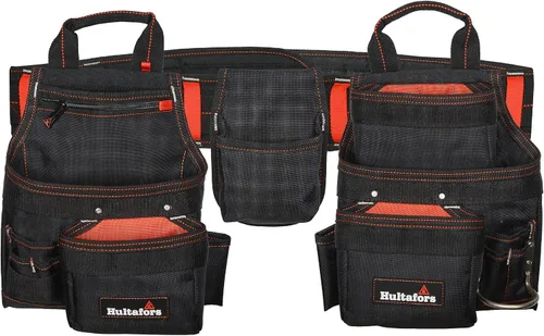 Miniatura 2 de Hultafors Work Gear HT5640 Deluxe - Delantal combinado de carpintero, cinturón de herramientas de poliéster balístico resistente, bolsillos