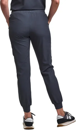 Miniatura 5 de Green Town Conjunto de ropa quirúrgica para mujer, pantalón deportivo y parte superior con cuello en V, 5 bolsillos, cintura de yoga, uniforme