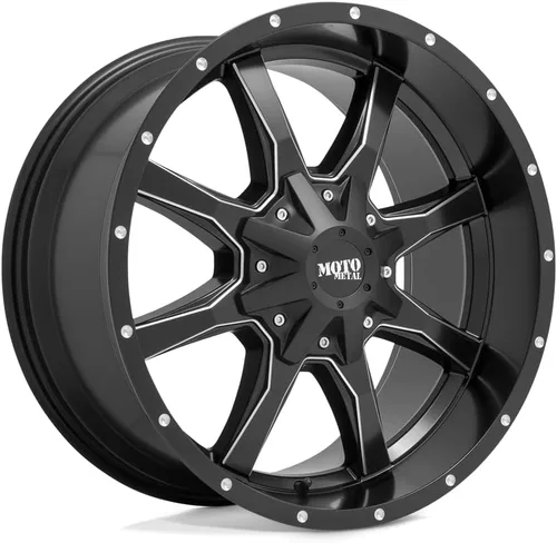 Miniatura 3 de Moto Metal 17x9 5x5.0/5.5 4.53-12mm NEGRO BRILLANTE CON CARA MECANIZADA - MO97079035312N