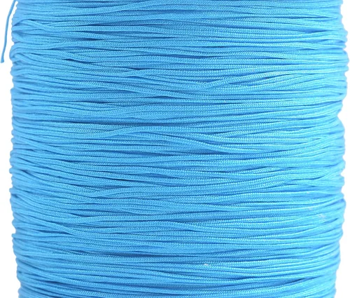 Miniatura 51 de KONMAY 1 rollo de cuerda de nailon para hacer pulseras de 150 yardas, trenzado de nailon Shamballa Macramé/cordón de cuentas de 0.4mm, cordón
