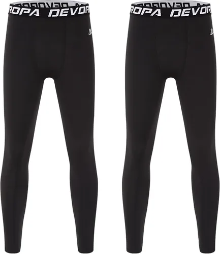 Miniatura 2 de Devoropa - Leggings de secado rápido para jóvenes, pantalones de compresión, mallas deportivas, capa base de baloncesto