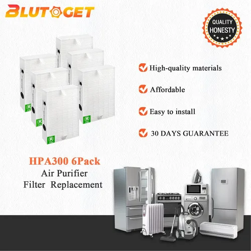 Miniatura 6 de Filtro de repuesto HPA 300, filtro purificador de aire HPA300 R, compatible con purificador de aire Honeywell HPA 300 HPA200 HPA090 Series