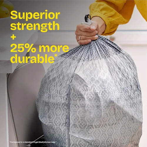 Miniatura 5 de Glad ForceFlex MaxStrength - Bolsas de basura altas para cocina, 13 galones, 34 unidades (el paquete puede variar)