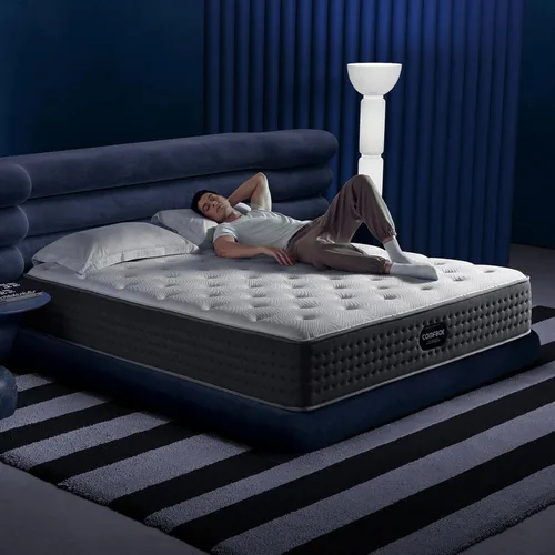 The Feel Most Sleepers Prefer - Colchón híbrido tamaño King, comodidad de espuma viscoelástica contorneada y apoyo equilibrado para personas que
